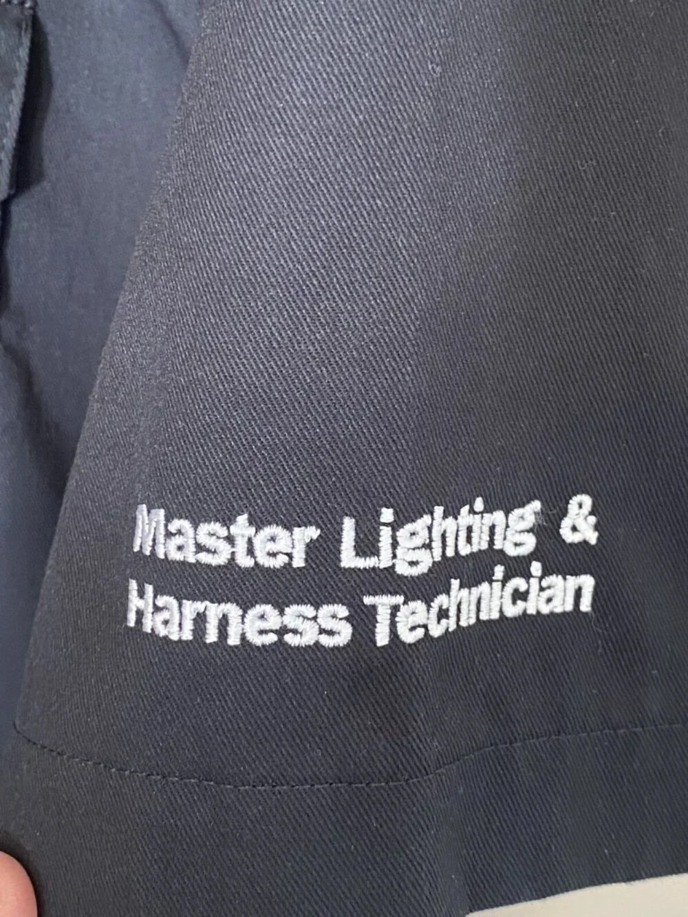 Dickies Men's Large Work Shirt Truck Lite Institute Master Lighting NWOT